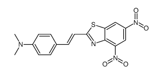 4-[2-(4,6-dinitro-1,3-benzothiazol-2-yl)ethenyl]-N,N-dimethylaniline Structure