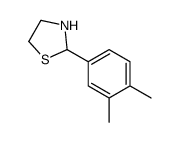 2-(3,4-dimethylphenyl)-1,3-thiazolidine结构式