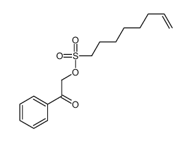 phenacyl oct-7-ene-1-sulfonate结构式