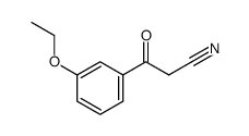 3-(3-ethoxyphenyl)-3-oxopropanenitrile Structure