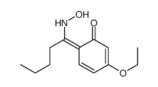 3-ethoxy-6-[1-(hydroxyamino)pentylidene]cyclohexa-2,4-dien-1-one Structure