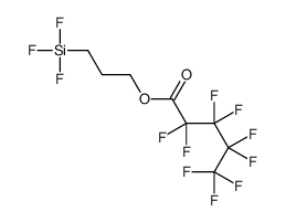 3-trifluorosilylpropyl 2,2,3,3,4,4,5,5,5-nonafluoropentanoate结构式
