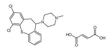 (Z)-but-2-enedioic acid,1-(1,3-dichloro-5,6-dihydrobenzo[b][1]benzothiepin-6-yl)-4-methylpiperazine Structure