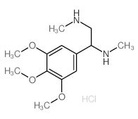 1,2-Ethanediamine,N1,N2-dimethyl-1-(3,4,5-trimethoxyphenyl)-, hydrochloride (1:2)结构式