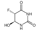 2,4(1H,3H)-Pyrimidinedione,5-fluorodihydro-6-hydroxy-,trans-(9CI) structure