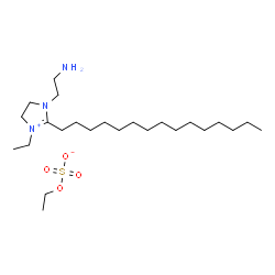 1-(2-aminoethyl)-3-ethyl-4,5-dihydro-2-pentadecyl-1H-imidazolium ethyl sulphate Structure