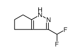 Cyclopentapyrazole, 3-(difluoromethyl)-1,4,5,6-tetrahydro Structure