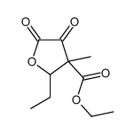 ethyl 2-ethyltetrahydro-3-methyl-4,5-dioxo-3-furoate structure