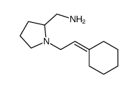 1-(2-cyclohexylideneethyl)pyrrolidine-2-methylamine结构式