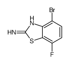 4-溴-7-氟苯并[d]噻唑-2-胺结构式