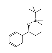 (S)-tert-butyldimethyl(1-phenylpropoxy)silane结构式