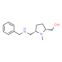 (2R,5S)-rel-1-methyl-5-[[(phenylmethyl)amino]methyl]-2-Pyrrolidinemethanol Structure