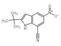 2-tert-butyl-5-nitro-1H-indole-7-carbonitrile Structure