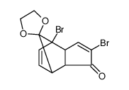 Spiro[1,3-dioxolane-2,8'-[4,7]methano[1H]inden]-1'-one, 2',4'-dibromo-3'a,4',7',7'a-tetrahydro结构式