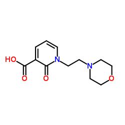 1-[2-(4-Morpholinyl)ethyl]-2-oxo-1,2-dihydro-3-pyridinecarboxylic acid Structure