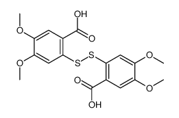 2-[(2-carboxy-4,5-dimethoxyphenyl)disulfanyl]-4,5-dimethoxybenzoic acid结构式