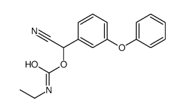 [cyano-(3-phenoxyphenyl)methyl] N-ethylcarbamate结构式