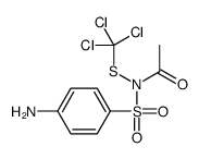 N-(4-aminophenyl)sulfonyl-N-(trichloromethylsulfanyl)acetamide结构式