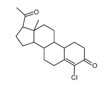 (8R,9S,10R,13S,14S,17S)-17-acetyl-4-chloro-13-methyl-2,6,7,8,9,10,11,12,14,15,16,17-dodecahydro-1H-cyclopenta[a]phenanthren-3-one Structure