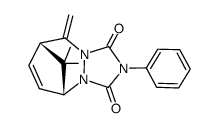 11,11-Dimethyl-7-methylen-4-phenyl-2,4,6-triazatricyclo<6.2.1.02,6>undec-9-en-3,5-dion Structure