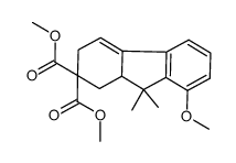 dimethyl 8-methoxy-9,9-dimethyl-9,9a-dihydro-1H-fluorene-2,2(3H)-dicarboxylate结构式