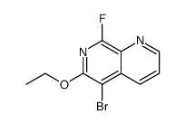 5-bromo-6-ethoxy-8-fluoro-1,7-naphthyridine Structure