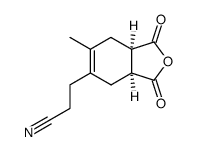 (+-)-4-(2-cyano-ethyl)-5-methyl-cyclohex-4-ene-1r,2c-dicarboxylic acid-anhydride结构式