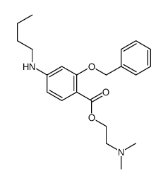 BENZOIC ACID, 2-(BENZYLOXY)-4-BUTYLAMINO-, 2-(DIMETHYLAMINO)ETHYL ESTE R结构式