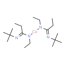 双(Nt-丁基-N''-乙基丙酰胺基酰胺)钴(II)结构式