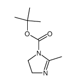 1-tert-butyloxycarbonyl-2-methyl-2-imidazoline结构式