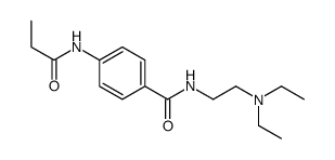 N-[2-(diethylamino)ethyl]-4-(propanoylamino)benzamide结构式