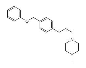 4-methyl-1-[3-[4-(phenoxymethyl)phenyl]propyl]piperidine Structure