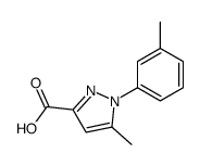 5-methyl-1-(m-tolyl)-1H-pyrazole-3-carboxylic acid结构式
