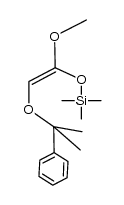 [[(Z)-1-methoxy-2-(1-methyl-1-phenylethoxy)ethenyl]oxy](trimethyl)silane结构式