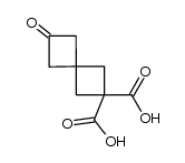 6-oxo-spiro[3.3]heptane-2,2-dicarboxylic acid Structure