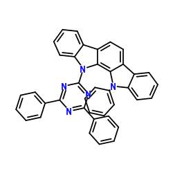 11-(4,6-二苯基-1,3,5-三嗪-2-基)-11,12-二氢-10-苯并吲哚并[2,3-A]咔唑结构式
