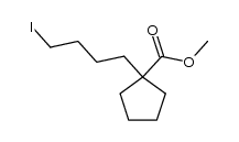 1-(4-Iodobutyl)cyclopentanecarboxylic acid, methyl ester Structure