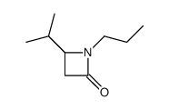 2-Azetidinone,4-(1-methylethyl)-1-propyl-(9CI)结构式