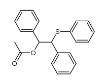 1-acetoxy-2-(phenylthio)-1,2-diphenylethane Structure