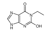 1-ethyl-3,7-dihydropurine-2,6-dione结构式