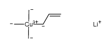 lithium (η1-allyl)trimethylcuprate(III)结构式