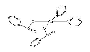 dibenzoatobis(pyridine)copper(II) Structure