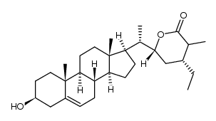 (4R,6R)-4-ethyl-6-((S)-1-((3S,8S,9S,10R,13S,14S,17R)-3-hydroxy-10,13-dimethyl-2,3,4,7,8,9,10,11,12,13,14,15,16,17-tetradecahydro-1H-cyclopenta[a]phenanthren-17-yl)ethyl)-3-methyltetrahydro-2H-pyran-2-one Structure