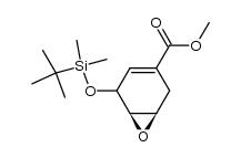 (1R,6R)-methyl 5-((tert-butyldimethylsilyl)oxy)-7-oxabicyclo[4.1.0]hept-3-ene-3-carboxylate结构式