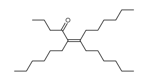 5,6-dihexyldodec-5-en-4-one Structure