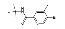 (5-bromo-4-methylpyridin-2-yl)-N-t-butyl carboxylic amide结构式