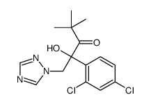 2-(2,4-dichlorophenyl)-2-hydroxy-4,4-dimethyl-1-(1,2,4-triazol-1-yl)pentan-3-one Structure