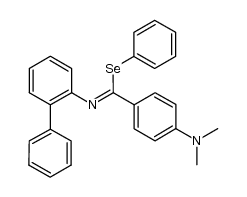 phenyl-N-biphenyl-2-yl-4-(dimethylamino)benzimidoselenoate Structure