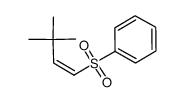 (Z)-1-(phenylsulfonyl)-3,3-dimethylbut-1-ene Structure
