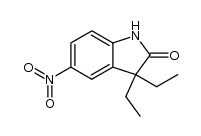 5-nitro-3,3-diethoxyindole结构式